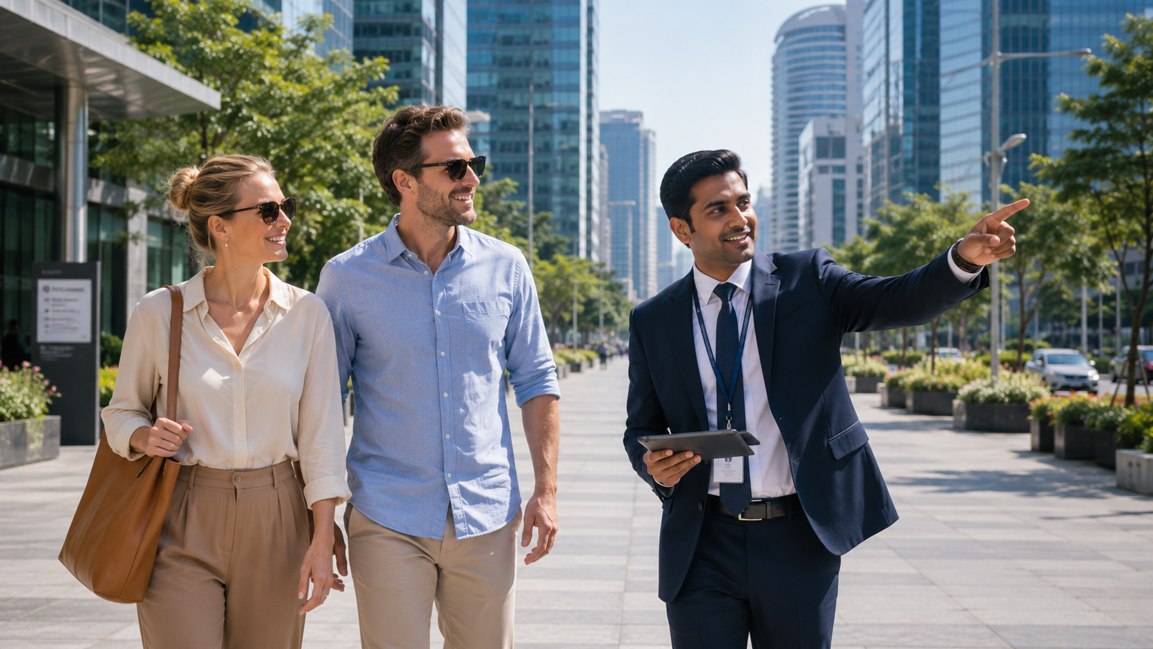 City orientation look-and-see tour for expatriates